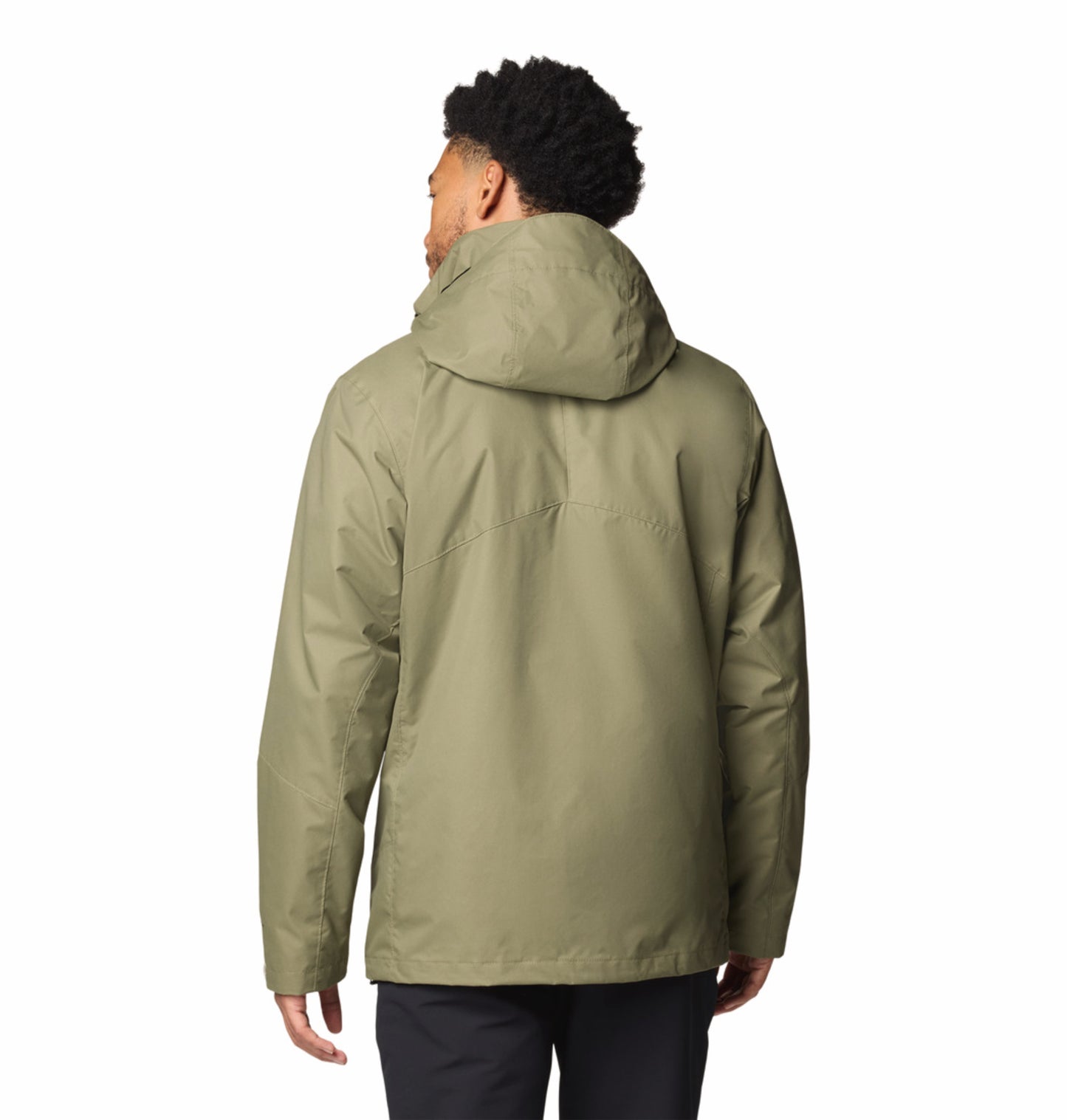 Columbia Men Green OmniHeat Reflective Bugaboo III Fleece Interchangeable Jacket