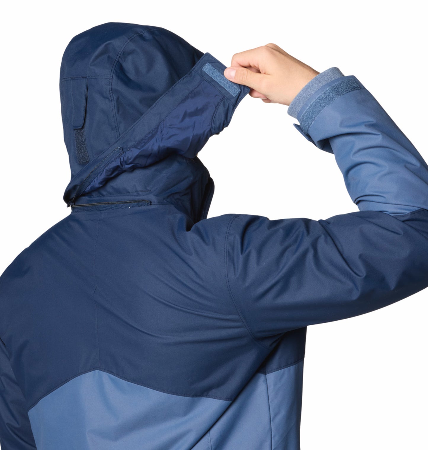 Columbia Men Navy Blue OmniHeat Reflective Bugaboo III Fleece Interchangeable Jacket