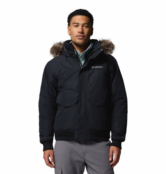 Columbia Men Black Omni-Heat Inifnity Cape Ridge Hooded Bomber Jacket