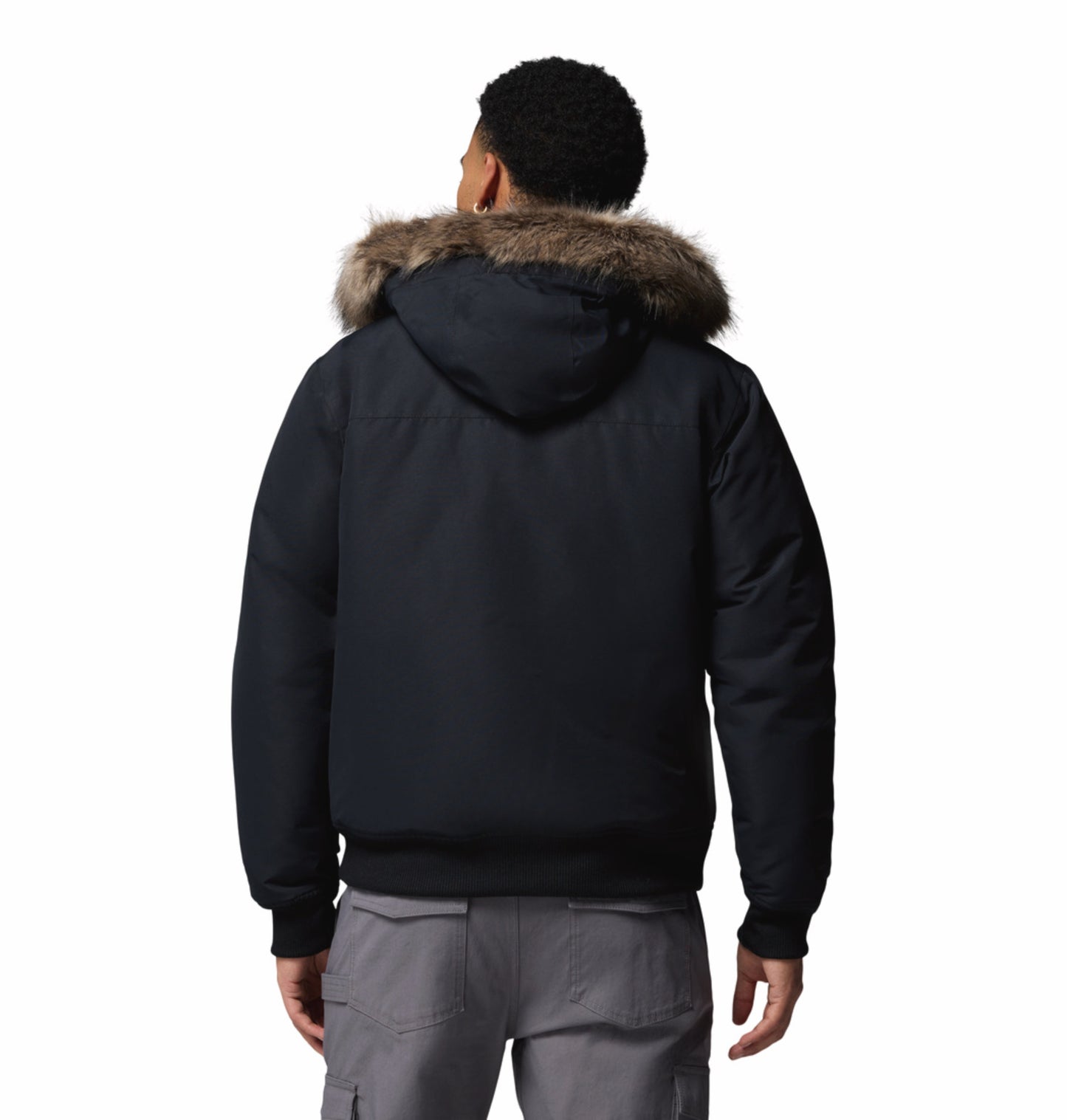 Columbia Men Black Omni-Heat Inifnity Cape Ridge Hooded Bomber Jacket