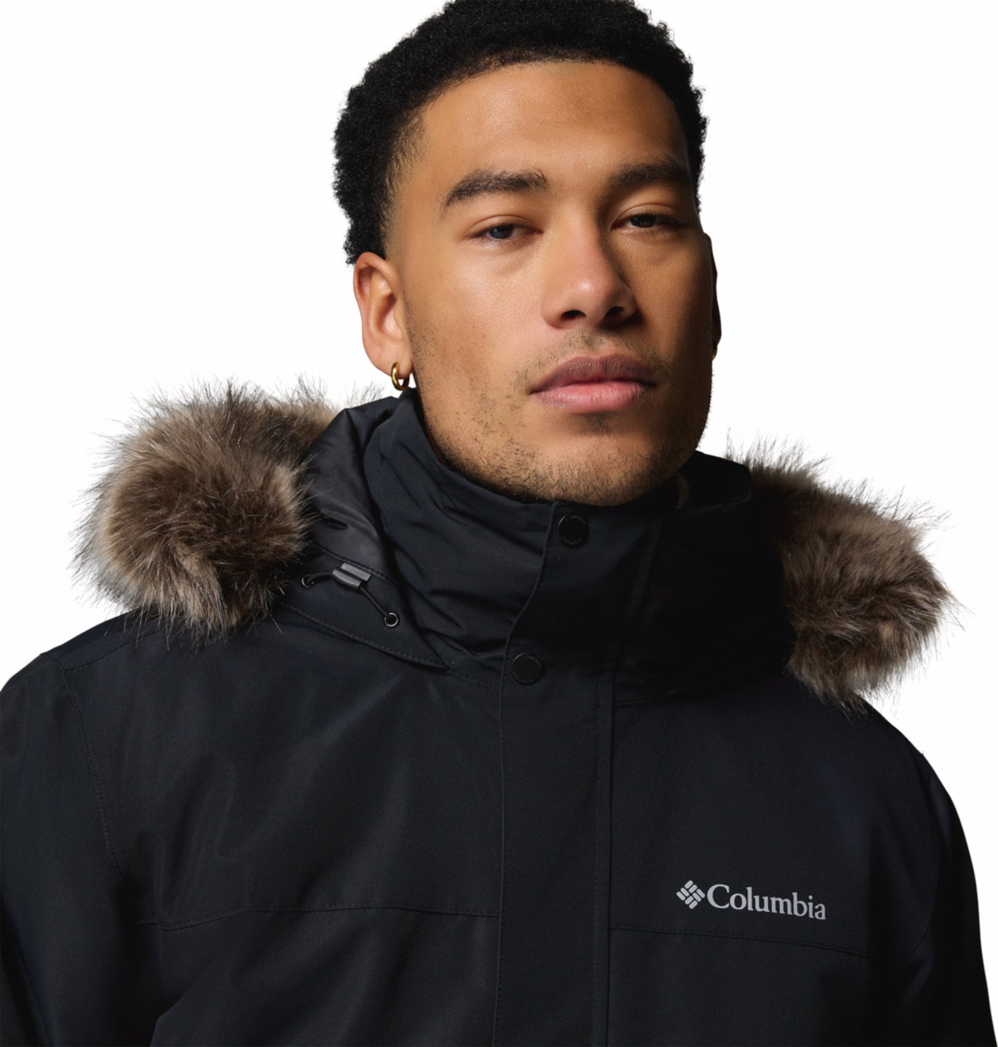 Columbia Men Black Omni-Heat Inifnity Cape Ridge Hooded Bomber Jacket