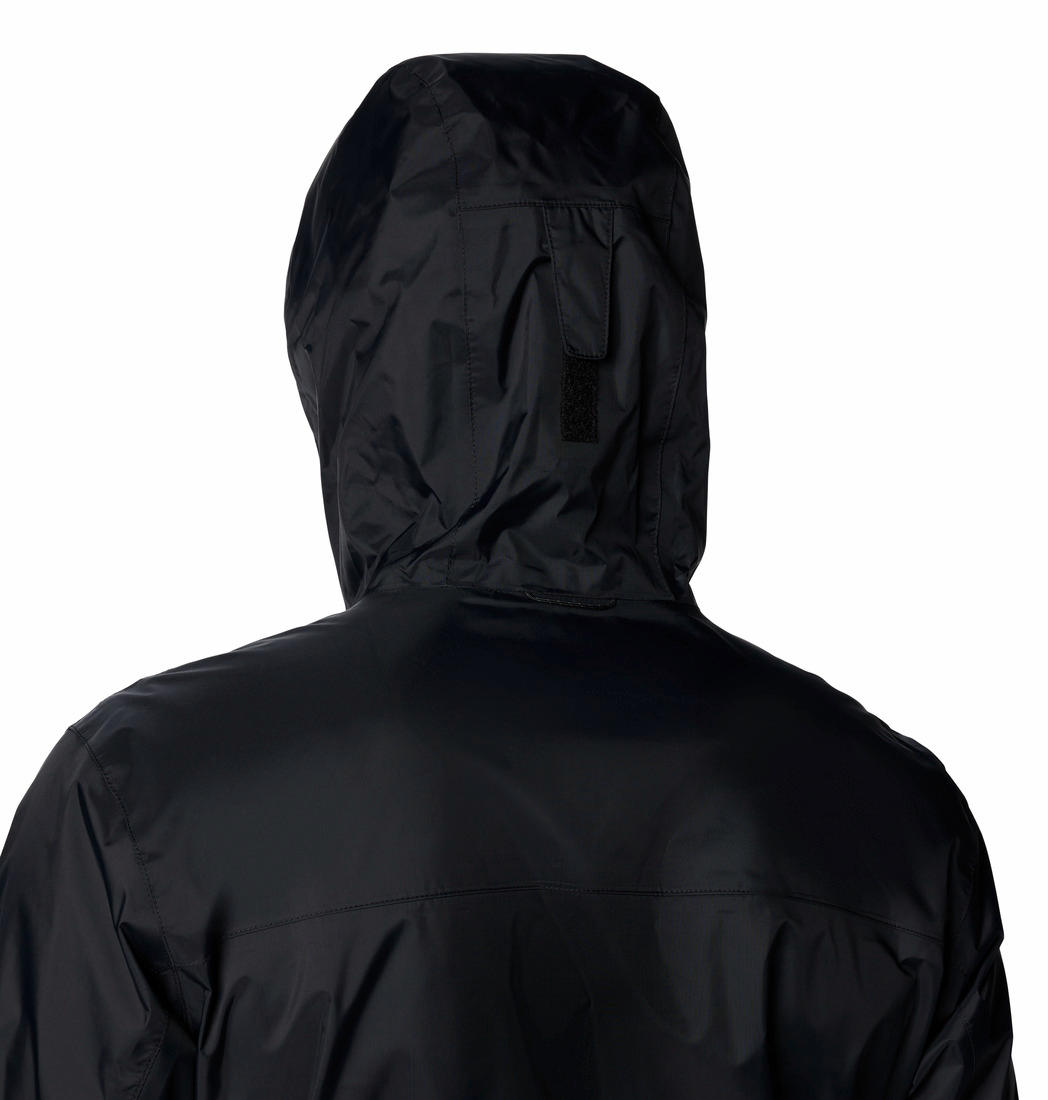 Columbia Men Black Omni-Tech EvaPOURation II Waterproof Rain Jacket