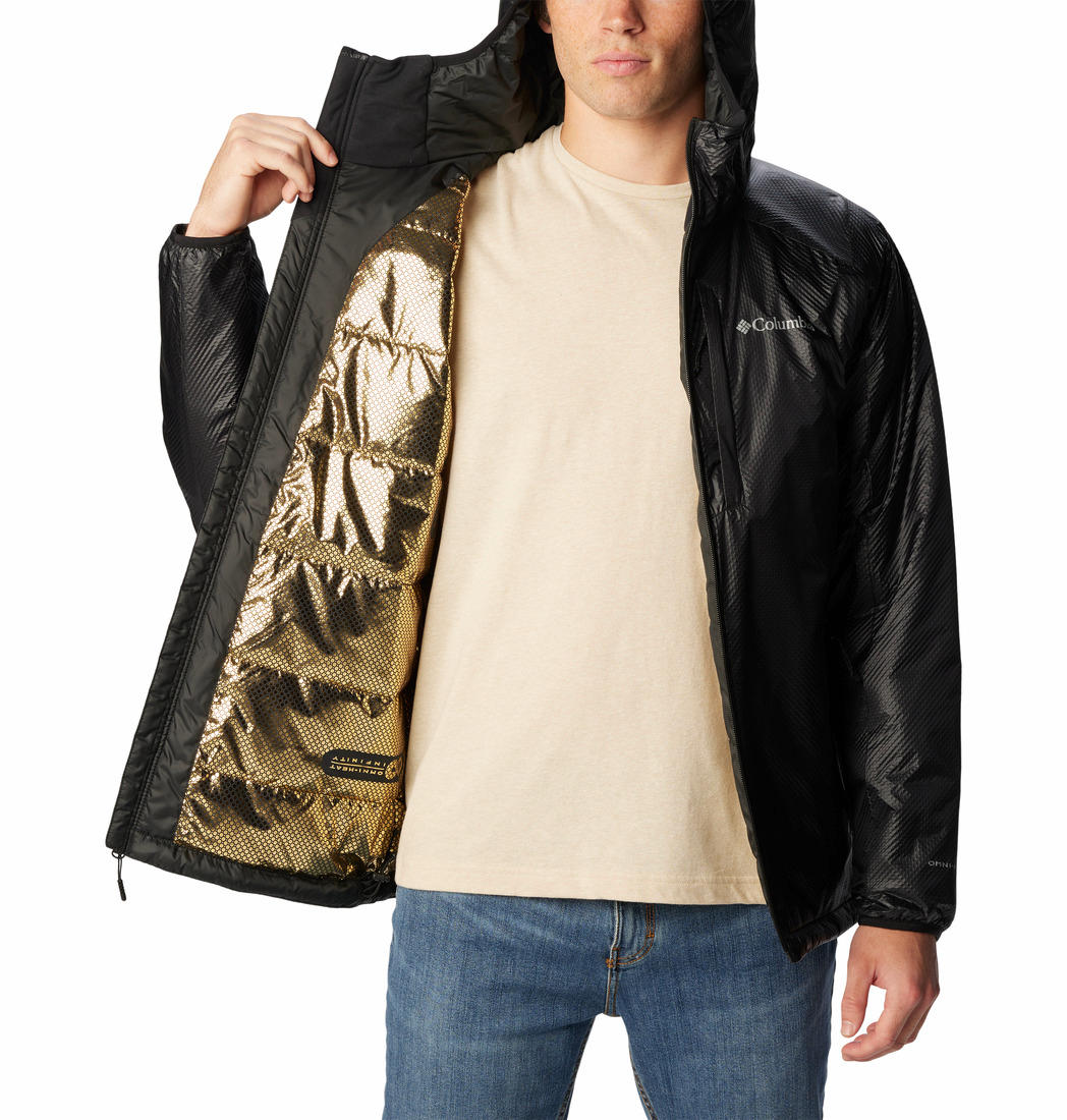 Columbia Men Black Arch Rock Double Wall Elite Hdd Jacket