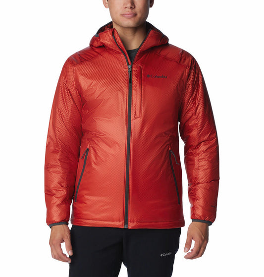 Columbia Men Orange Arch Rock Double Wall Elite Hdd Jacket
