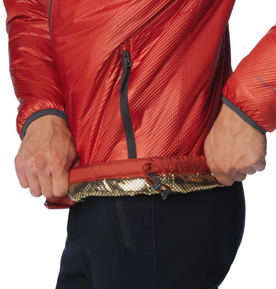 Columbia Men Orange Arch Rock Double Wall Elite Hdd Jacket