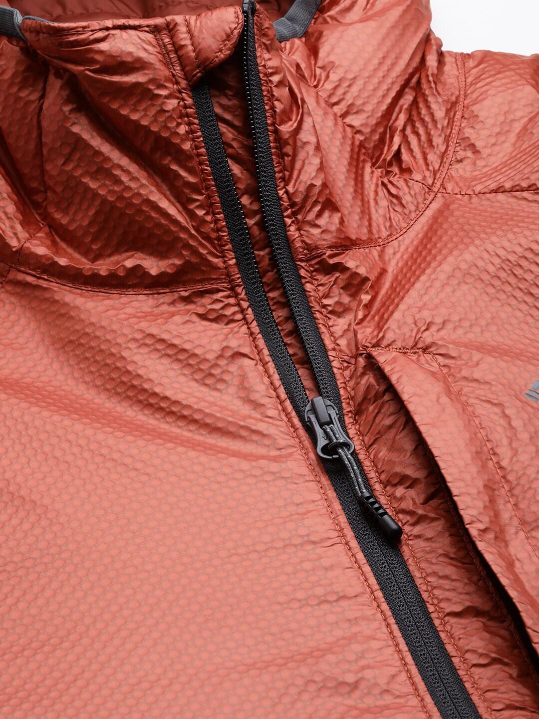 Columbia Men Orange Arch Rock Double Wall Elite Hdd Jacket