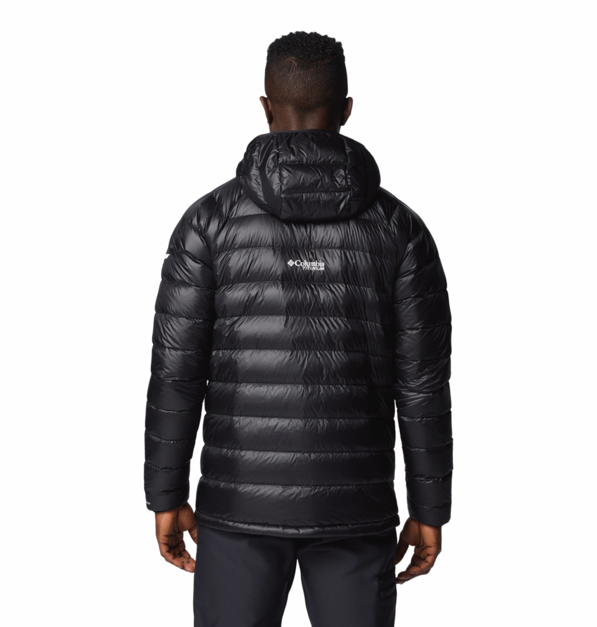 men black omni heat arctic arctic crest down jacket