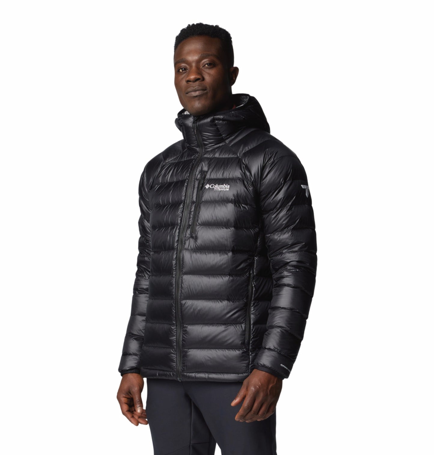 men black omni heat arctic arctic crest down jacket