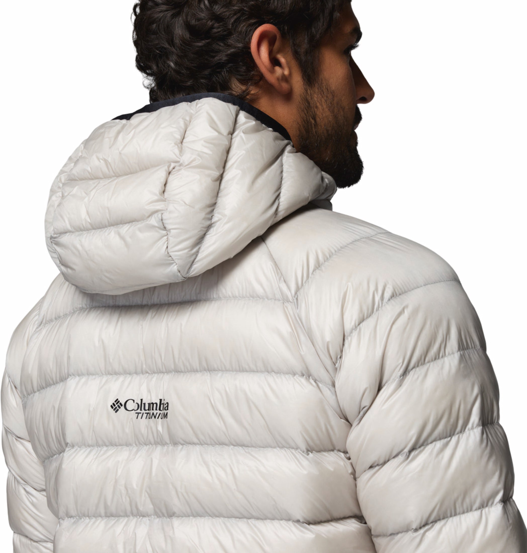 men grey omni heat arctic arctic crest down jacket