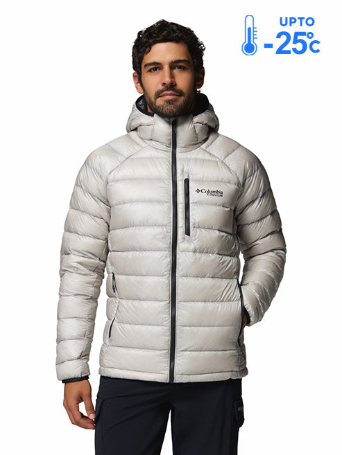 Columbia Men Grey Omni-Heat Arctic Arctic Crest Down Jacket