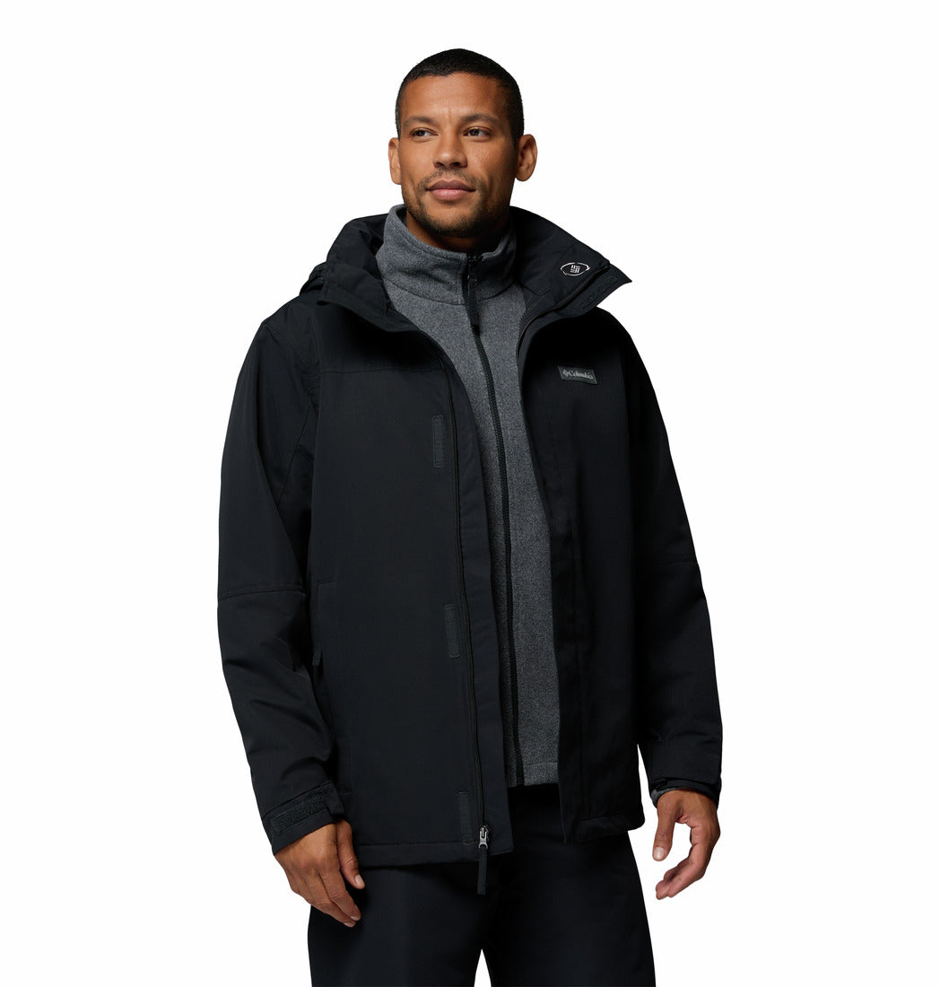 Columbia Men Black Omni-Heat Reflective Bugaboo IV Interchangeable Jacket