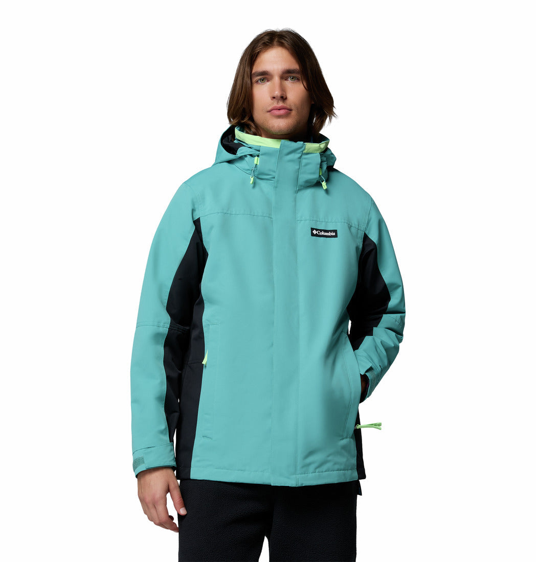 Columbia Men Green Omni-Heat Reflective Bugaboo IV Interchangeable Jacket