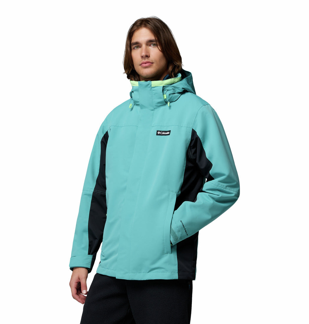 Columbia Men Green Omni-Heat Reflective Bugaboo IV Interchangeable Jacket