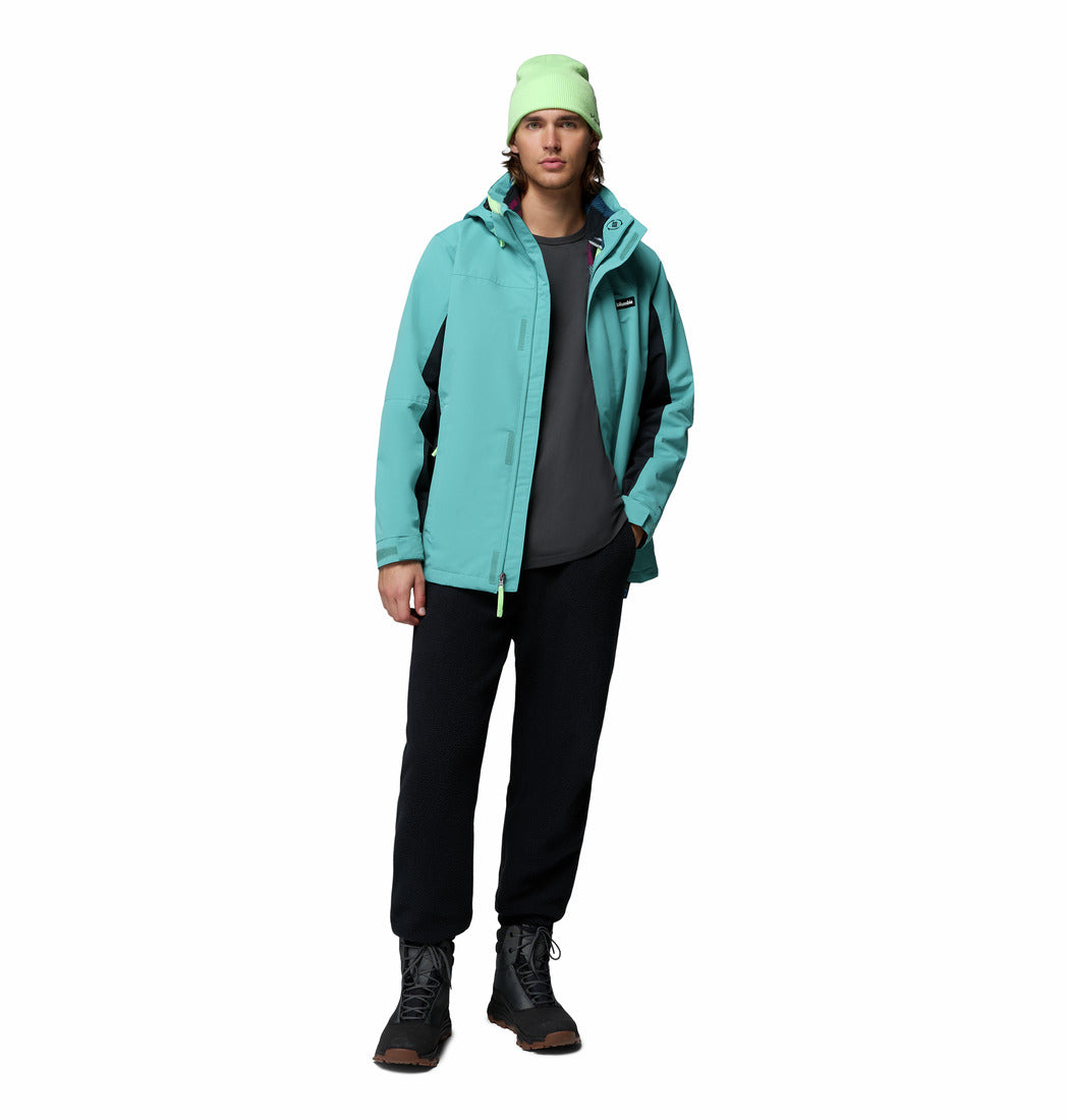 Columbia Men Green Omni-Heat Reflective Bugaboo IV Interchangeable Jacket
