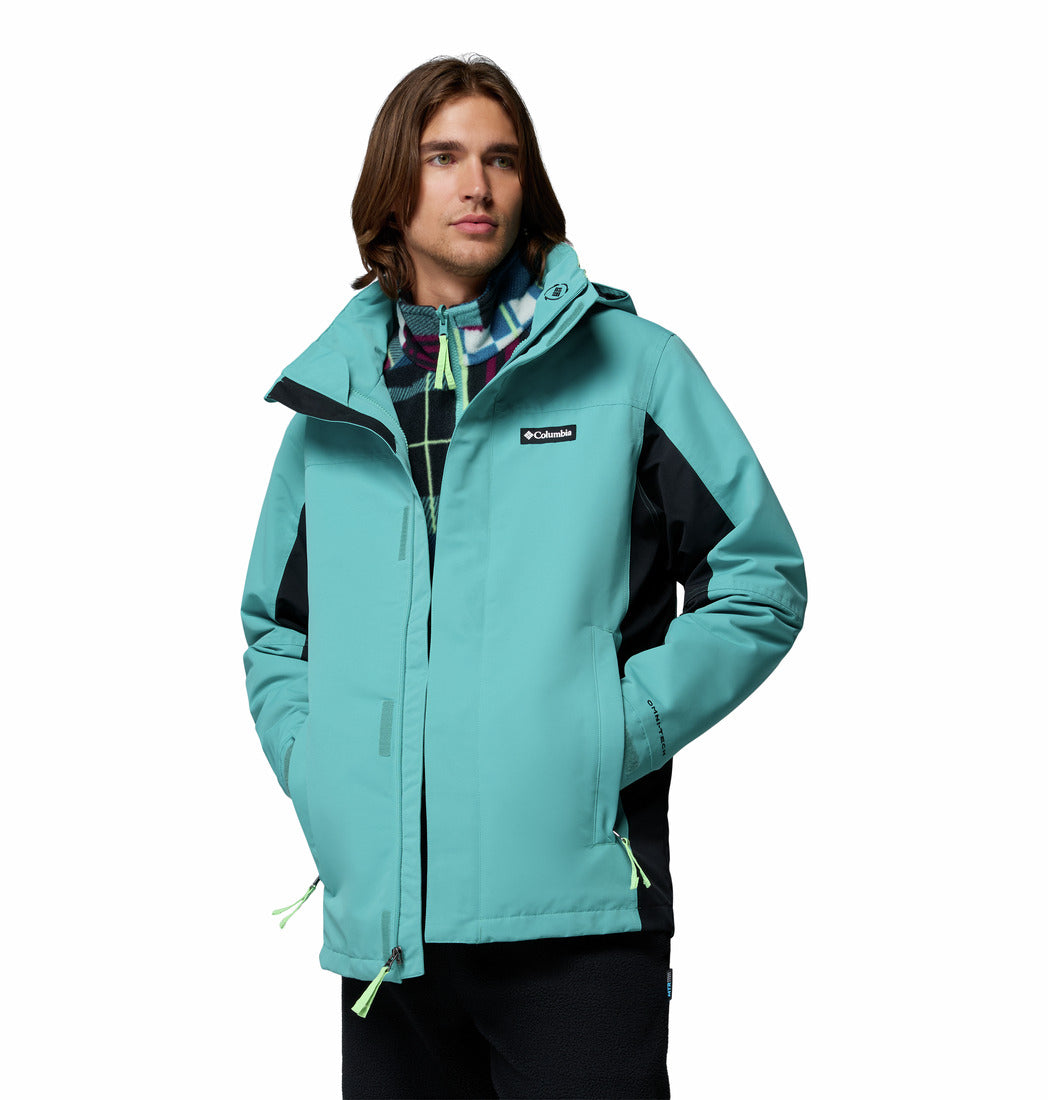 Columbia Men Green Omni-Heat Reflective Bugaboo IV Interchangeable Jacket
