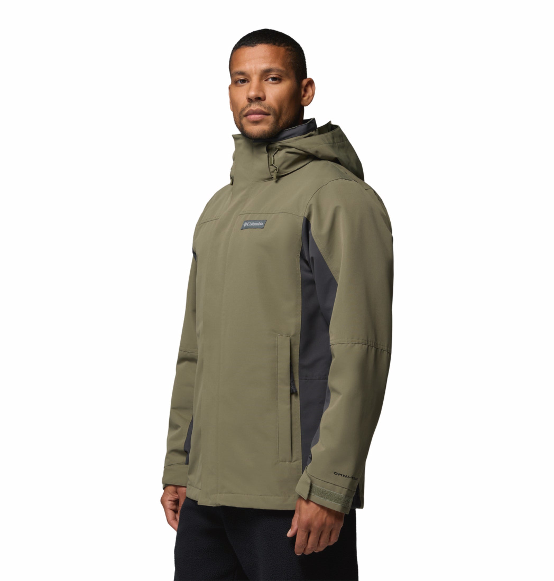 mens green omni heat reflective bugaboo iv interchangeable jacket