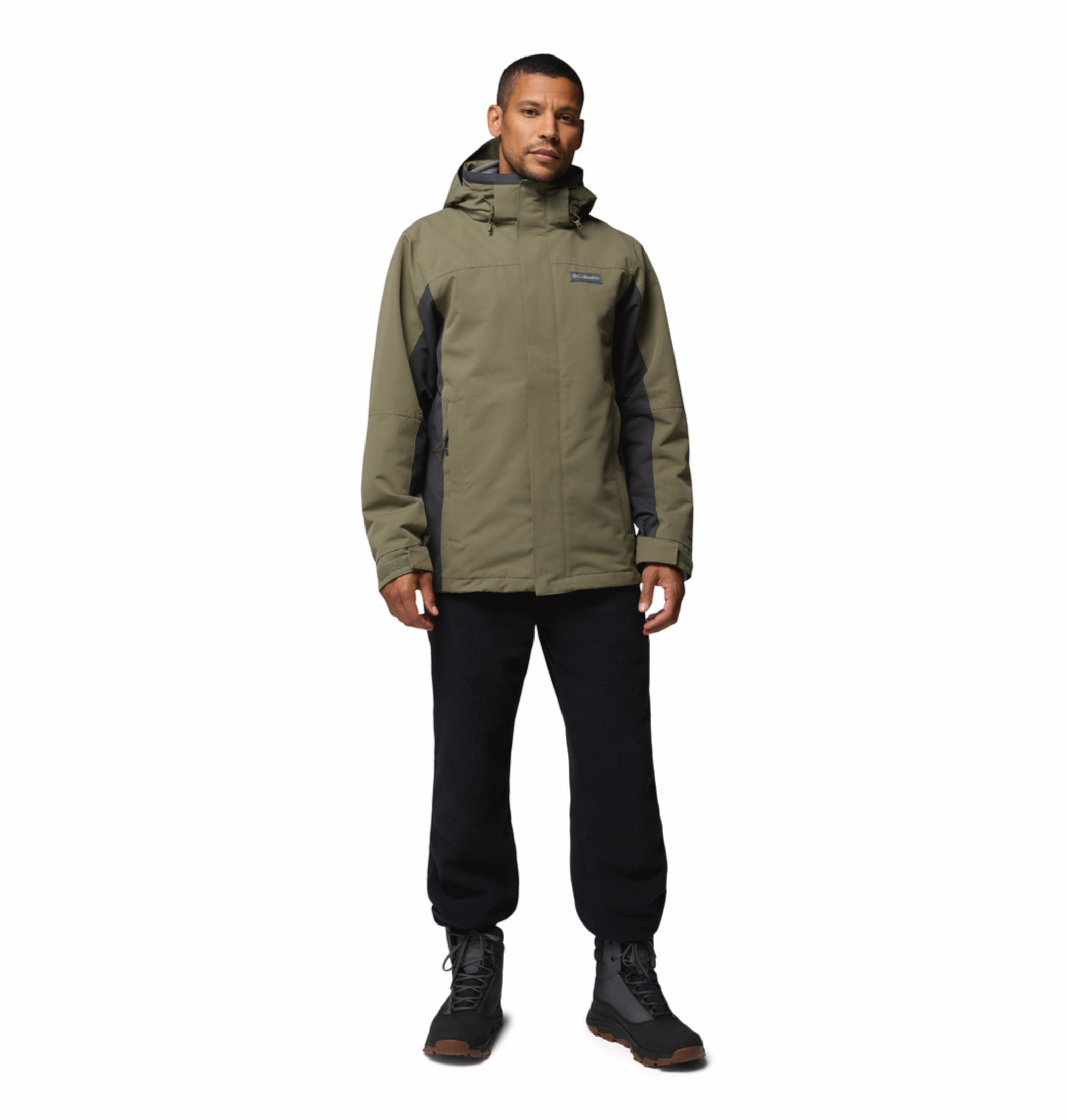 mens green omni heat reflective bugaboo iv interchangeable jacket