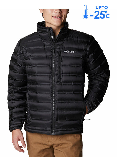 Columbia Men Black Omni-Heat Inifnity Pebble Peak II Down Jacket