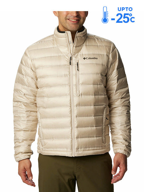 Columbia Men Beige Omni-Heat Inifnity Pebble Peak II Down Jacket