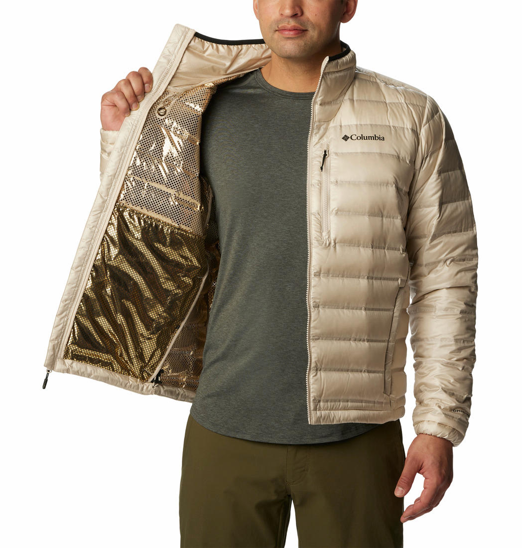 Columbia Mens Brown Pebble Peak II Down Jacket