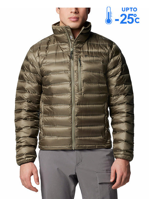 Columbia Men Green Omni-Heat Inifnity Pebble Peak II Down Jacket