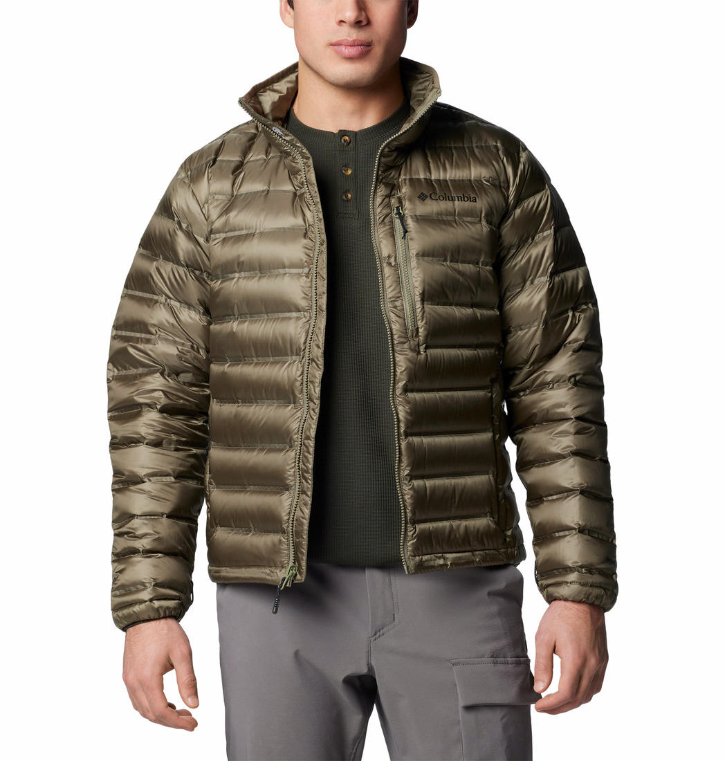 Columbia Mens Green Pebble Peak II Down Jacket