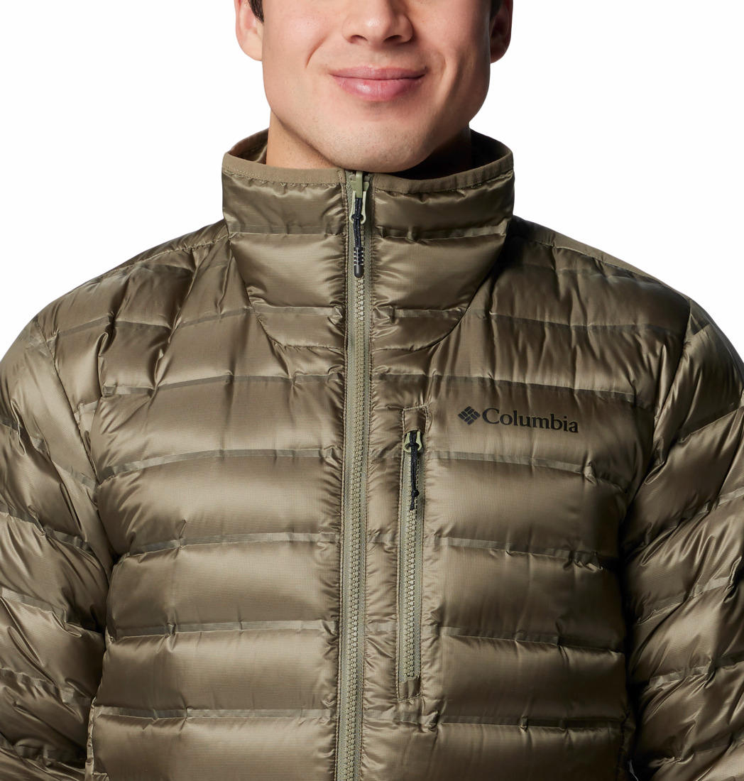 Columbia Mens Green Pebble Peak II Down Jacket