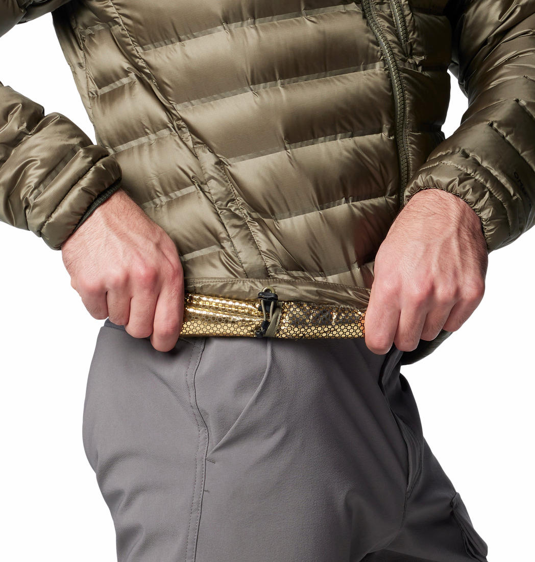 Columbia Mens Green Pebble Peak II Down Jacket
