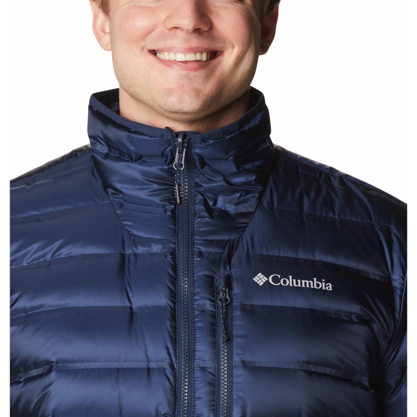 Columbia Mens Blue Pebble Peak II Down Jacket