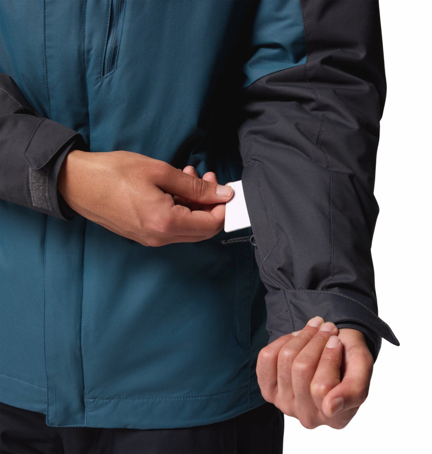 Columbia Men Teal OmniHeat Reflective Whirlibird V Interchangeable Jacket