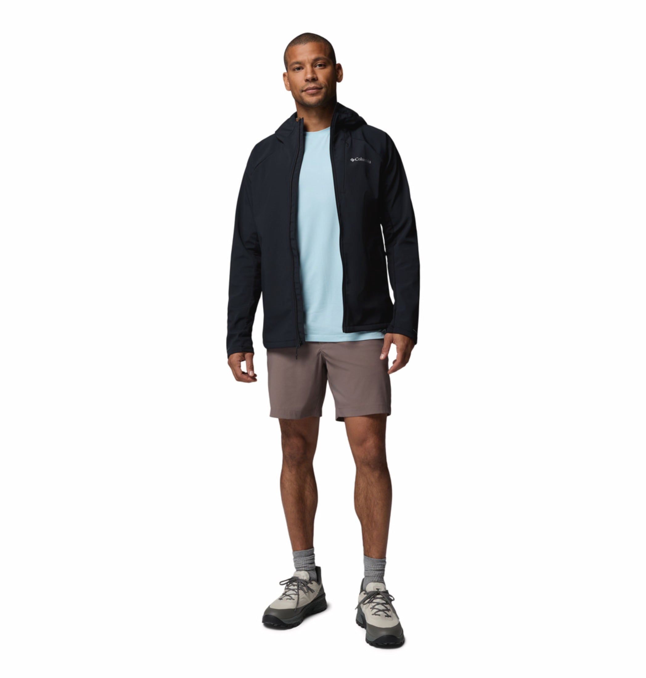 men black omni shield trailborne soft shell jacket