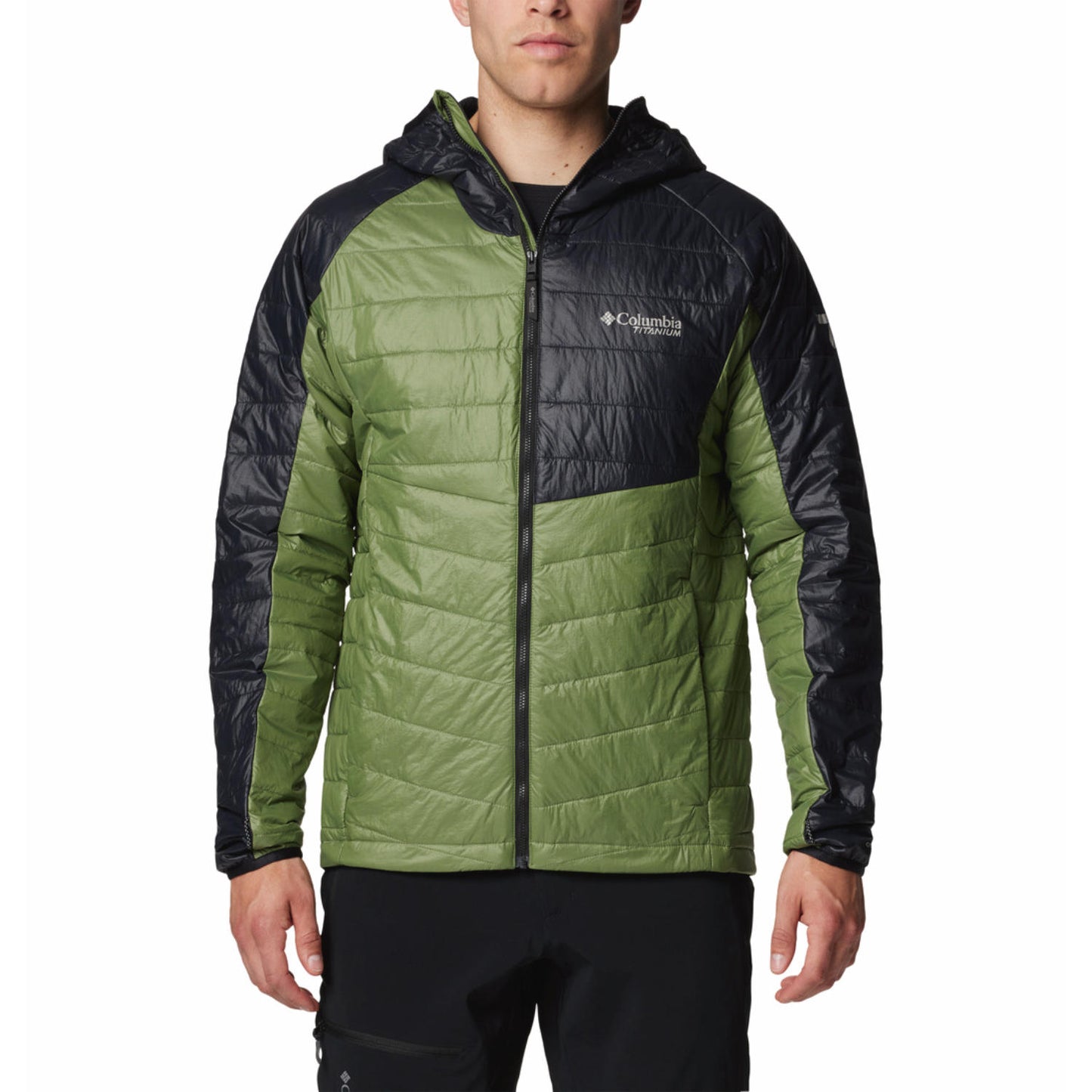 Columbia Mens Green Platinum Peak II Hooded Jacket