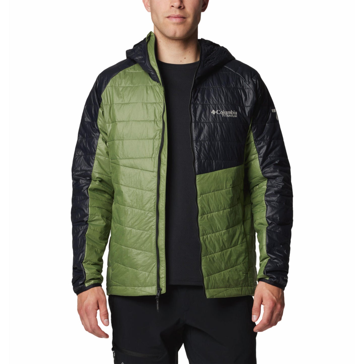 Columbia Mens Green Platinum Peak II Hooded Jacket