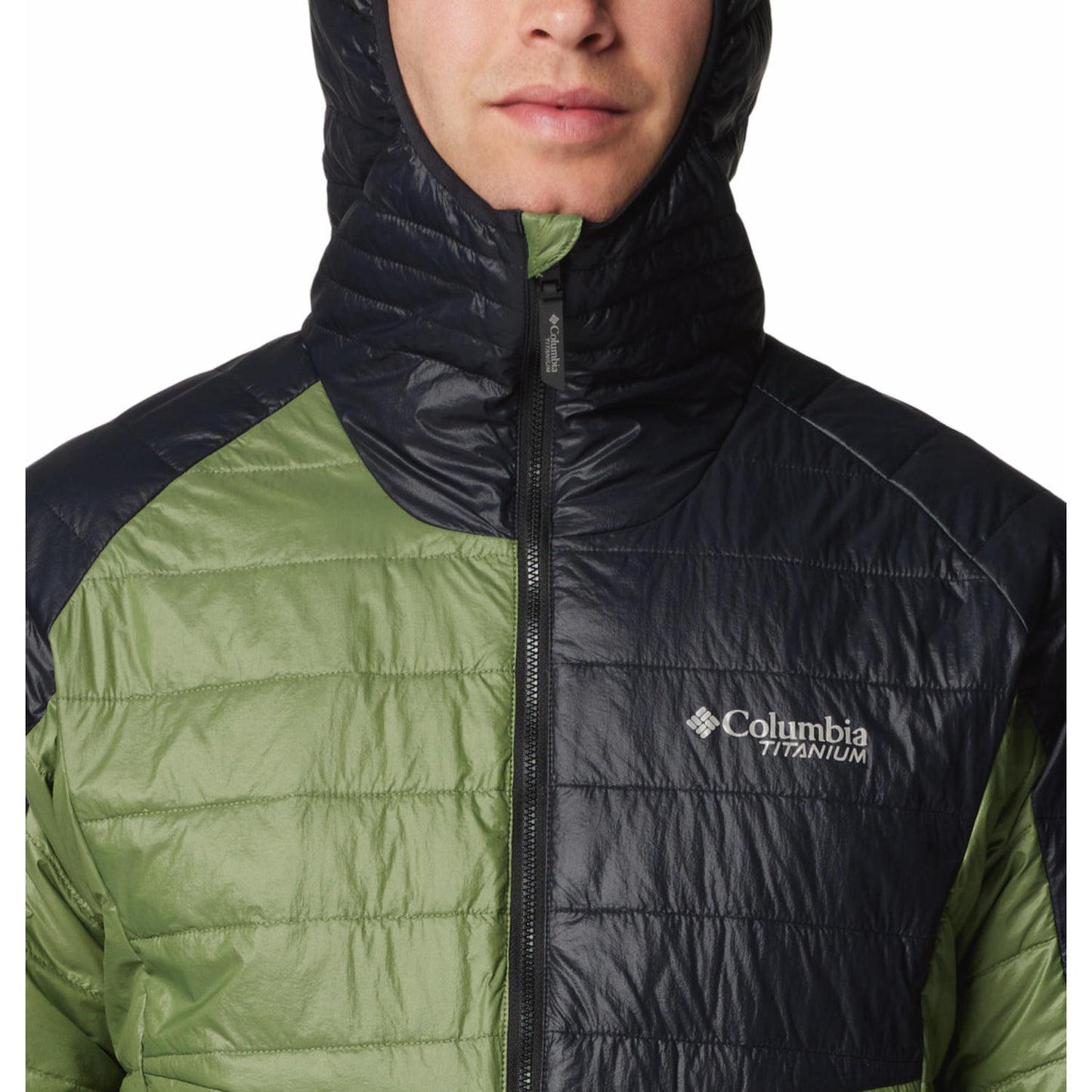Columbia Mens Green Platinum Peak II Hooded Jacket
