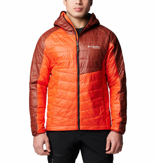 Columbia Mens Orange Platinum Peak II Hooded Jacket