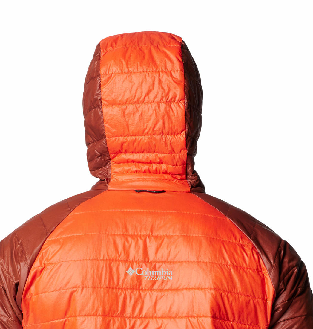 Columbia Mens Orange Platinum Peak II Hooded Jacket