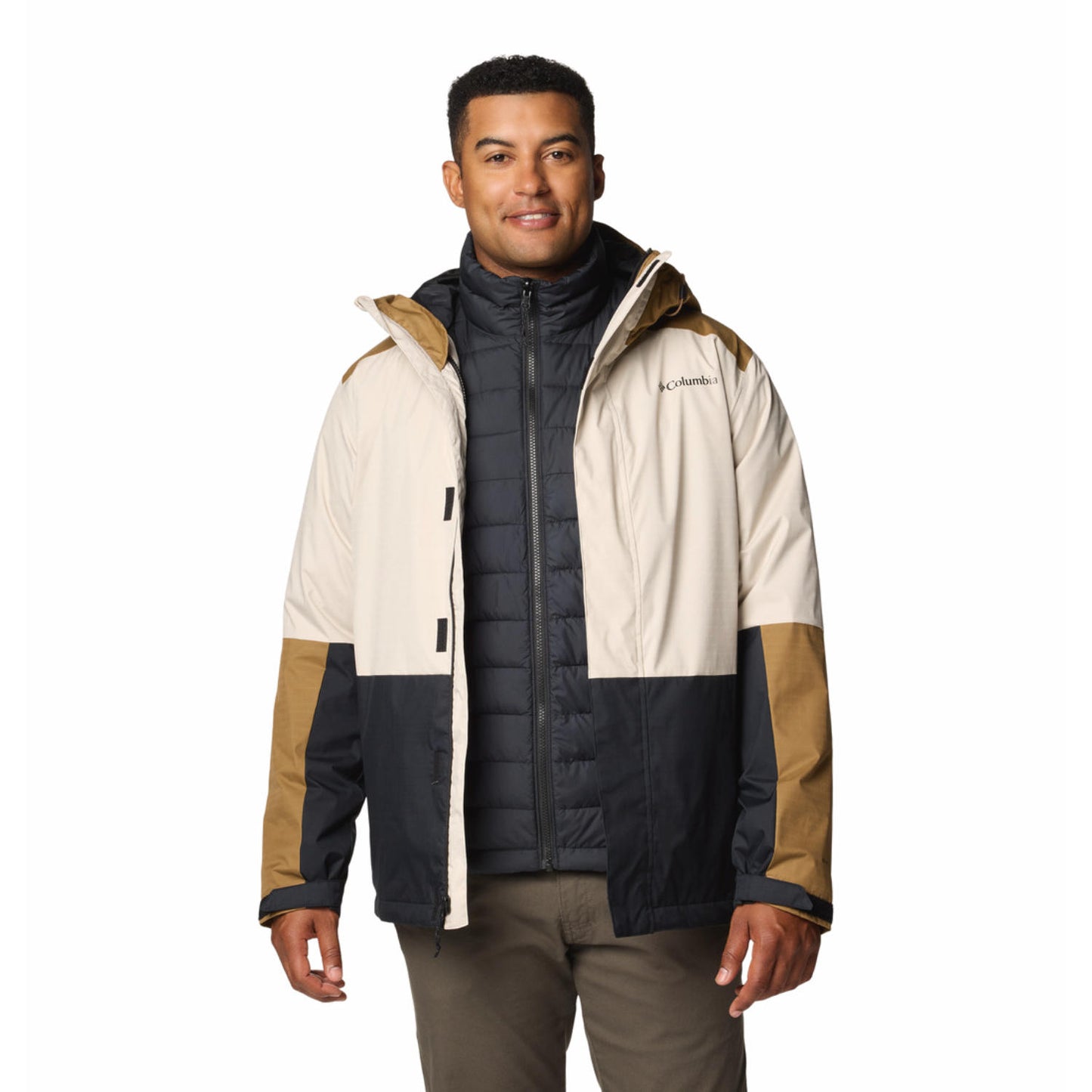 Columbia Mens Brown Point Park Interchange Jacket