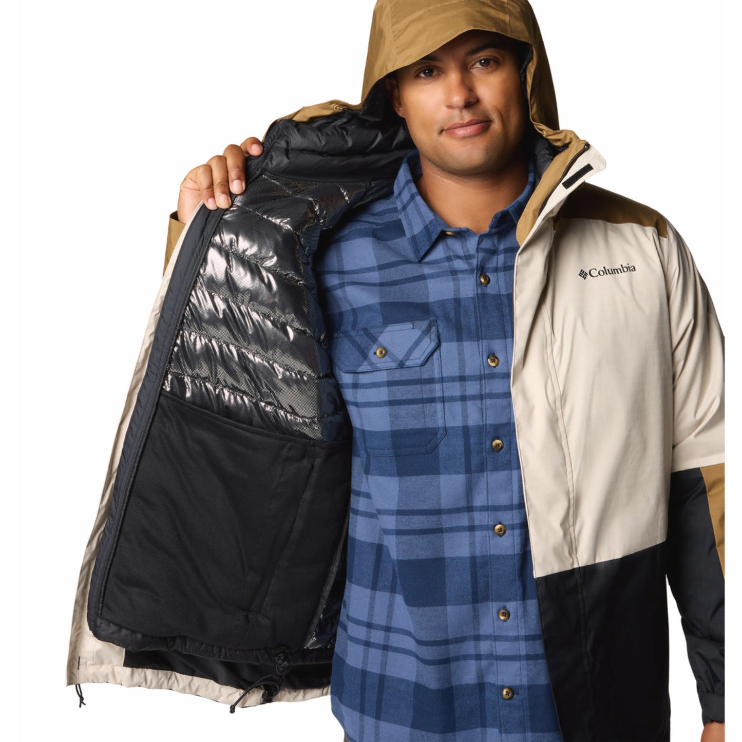 Columbia Mens Brown Point Park Interchange Jacket