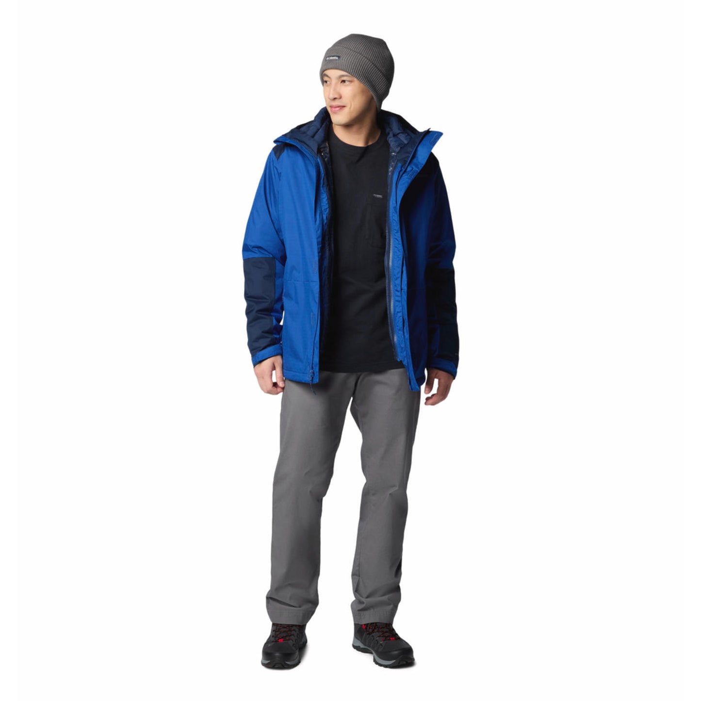 Columbia Mens Blue Point Park Interchange Jacket