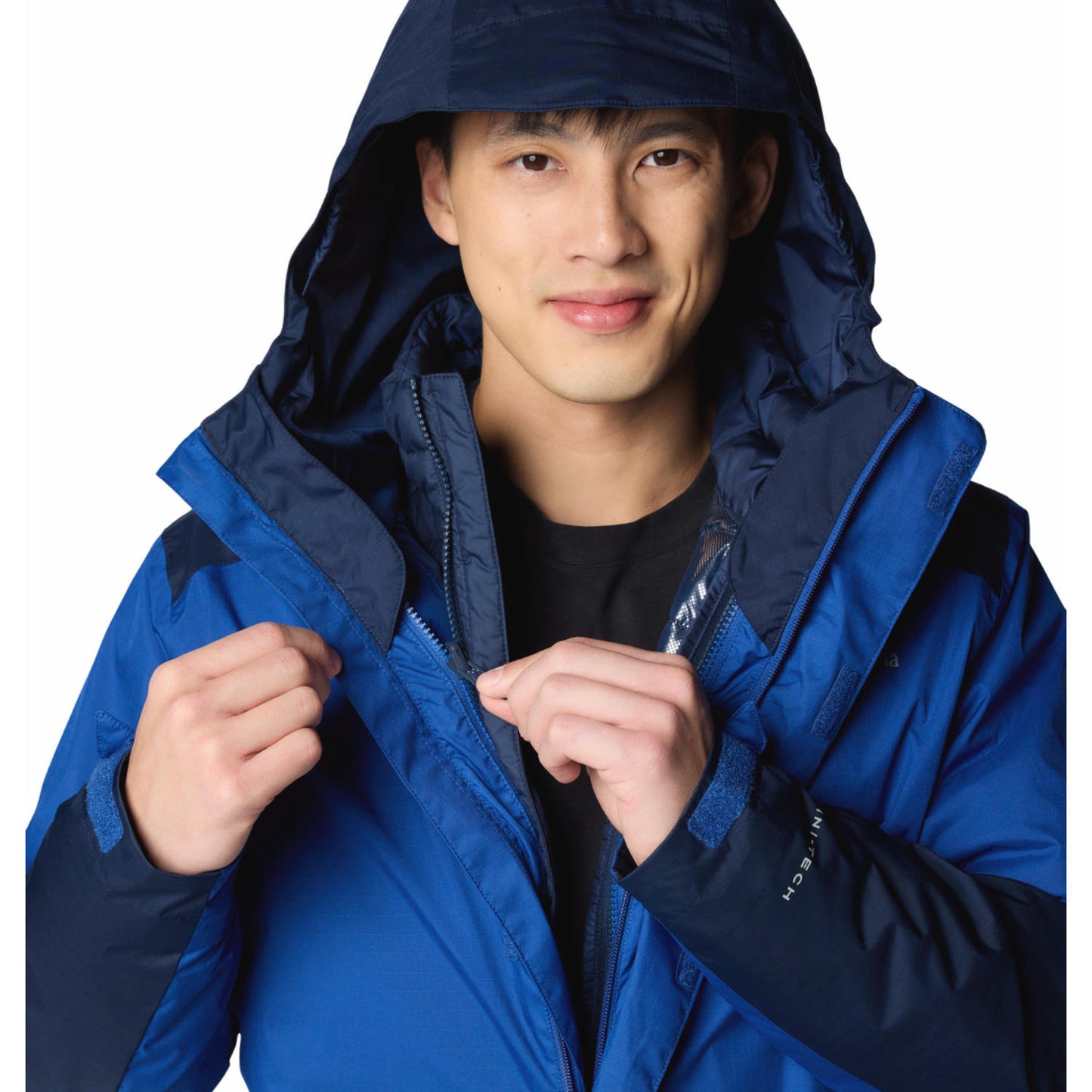 Columbia Mens Blue Point Park Interchange Jacket