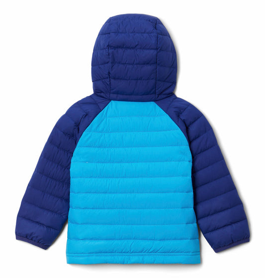 Columbia Kids Girls Blue Powder Lite Hooded Jacket