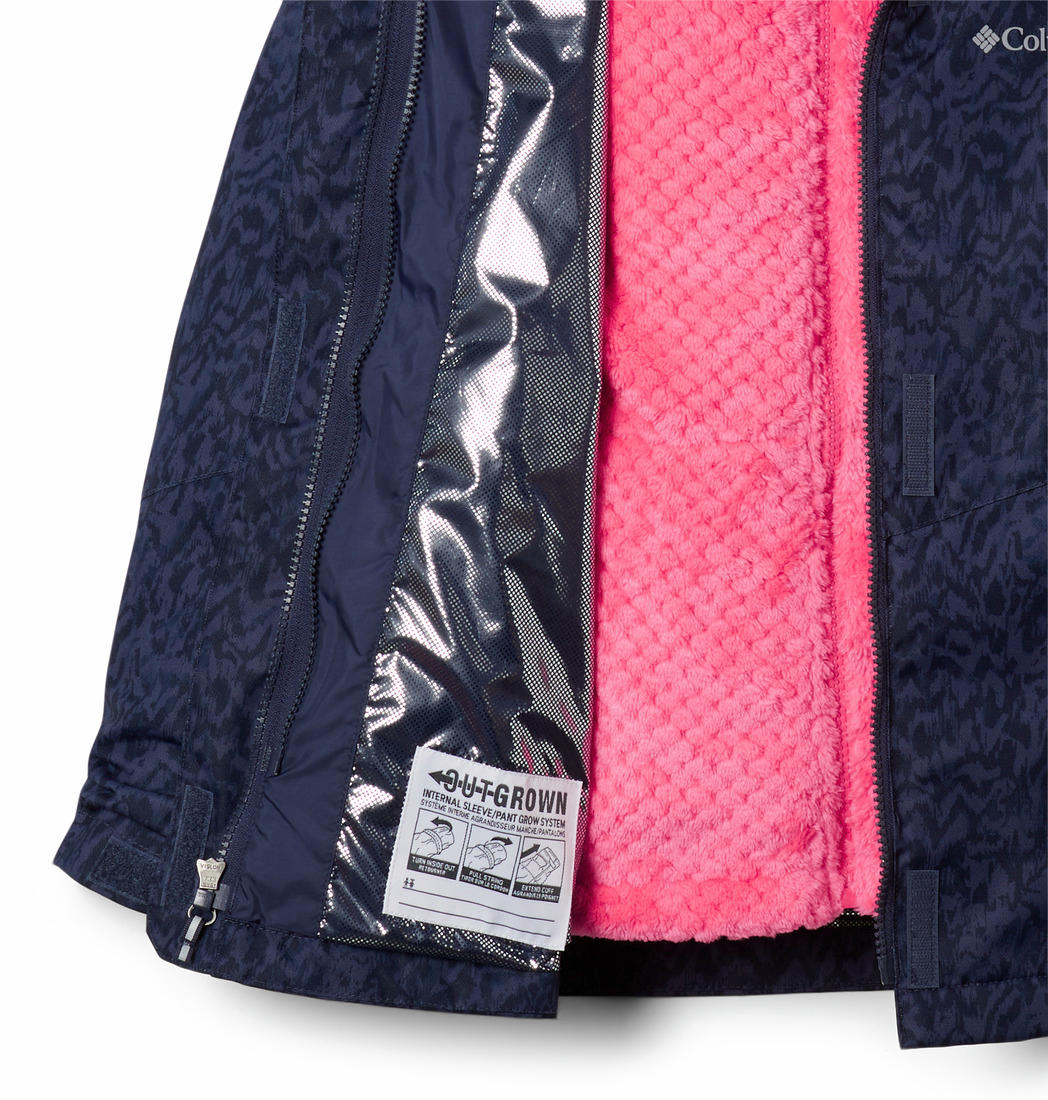 Columbia Kids Girls Blue Bugaboo II Fleece Interchange Jacket