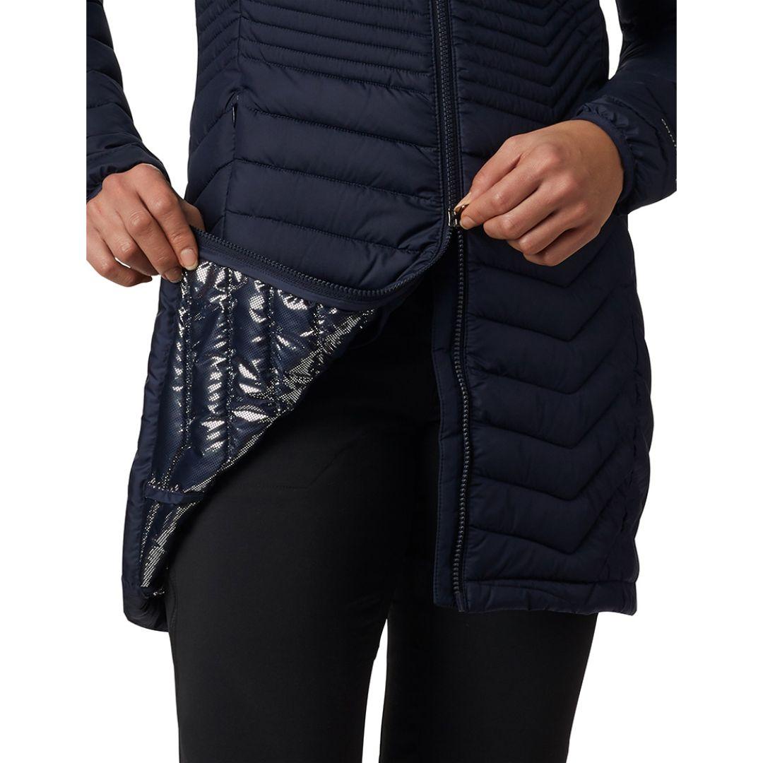 Columbia Women Navy Blue Powder Lite Mid Jacket