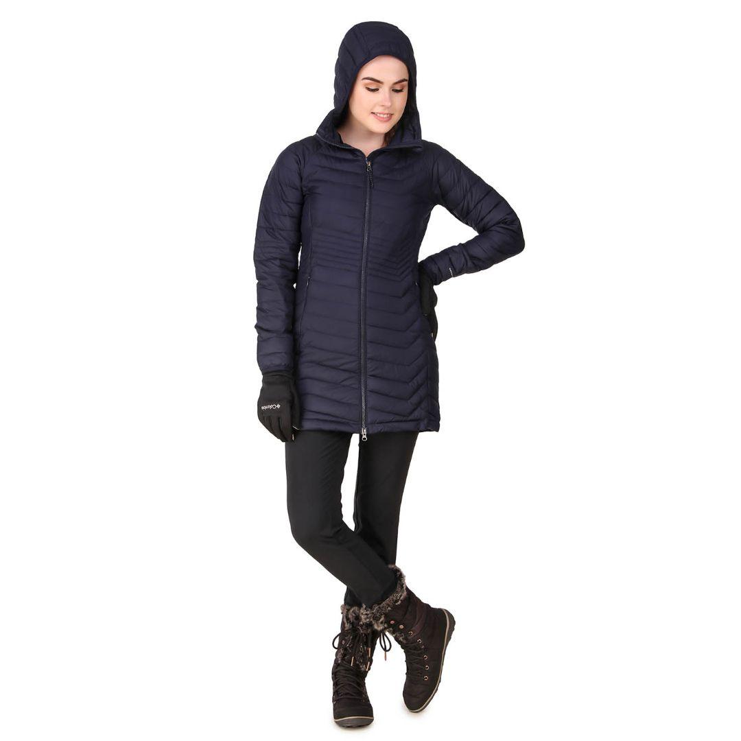 Columbia Women Navy Blue Powder Lite Mid Jacket