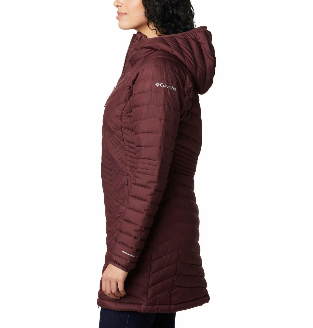 Columbia Women Maroon Powder Lite Mid Jacket