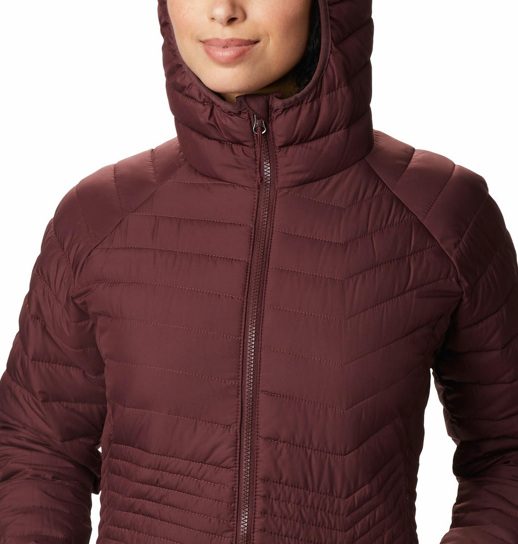 Columbia Women Maroon Powder Lite Mid Jacket