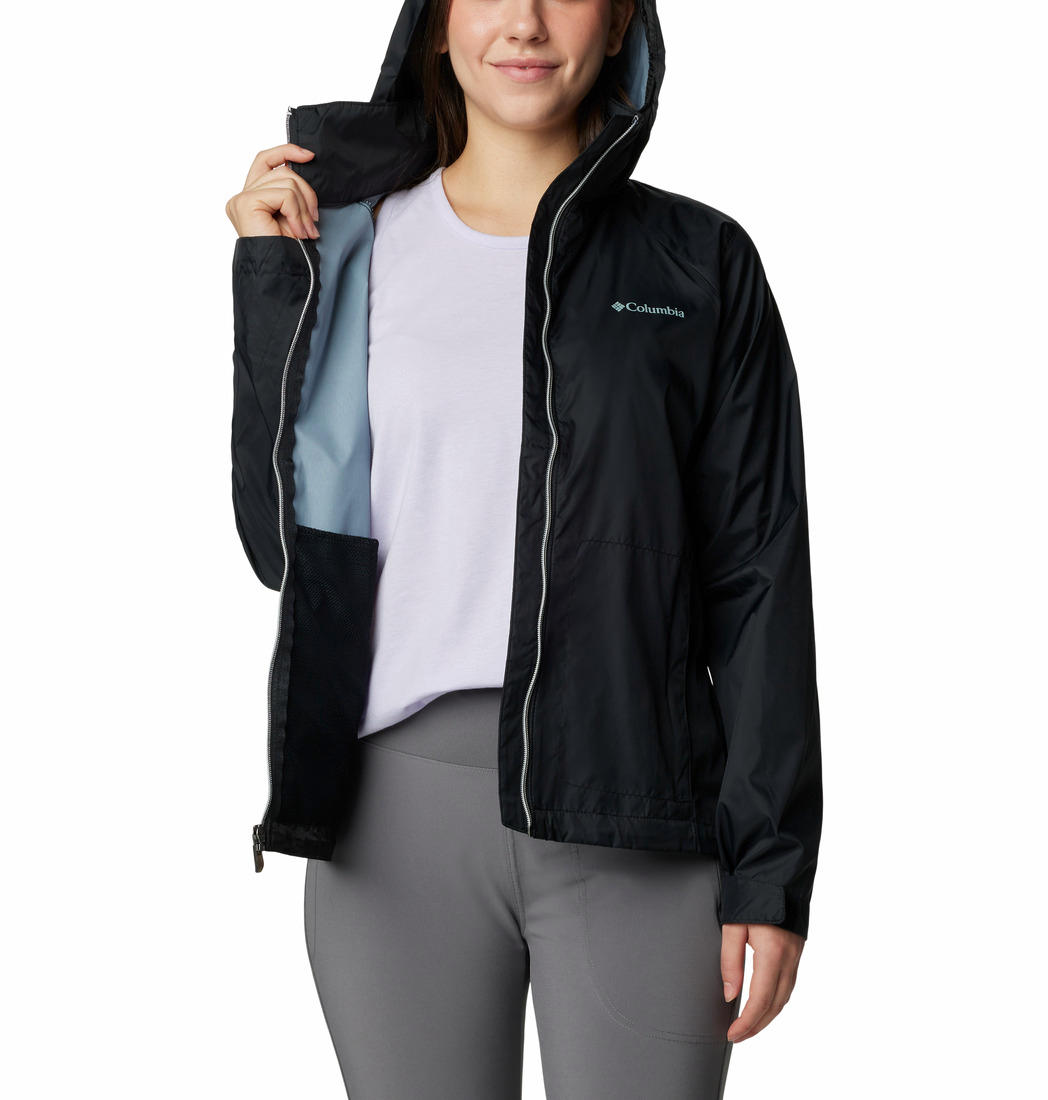 Columbia Women Black Switchback III Rain Jacket