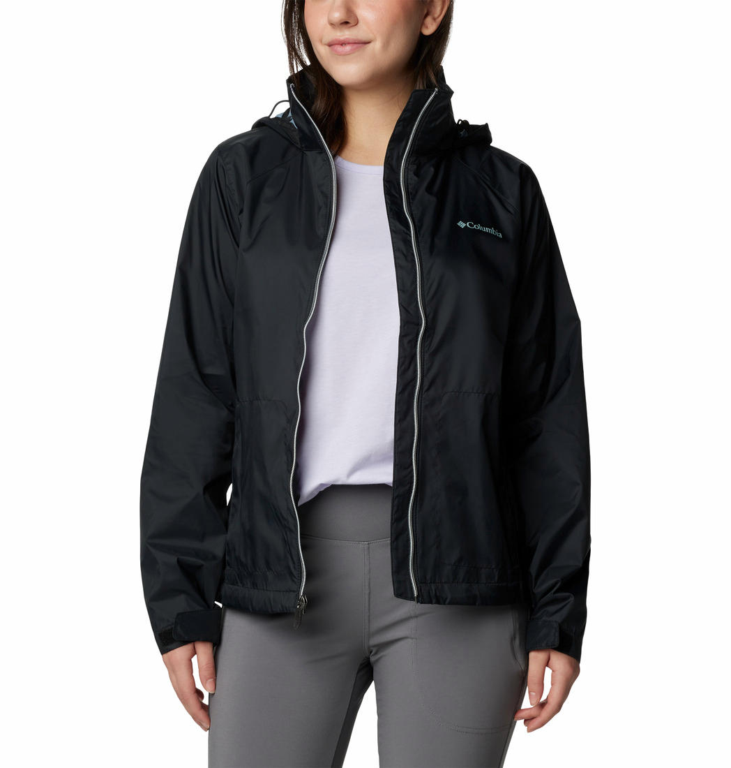 Columbia Women Black Switchback III Rain Jacket