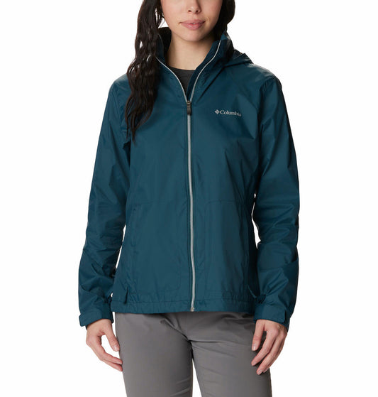 Columbia Women Navy Blue Switchback III Rain Jacket