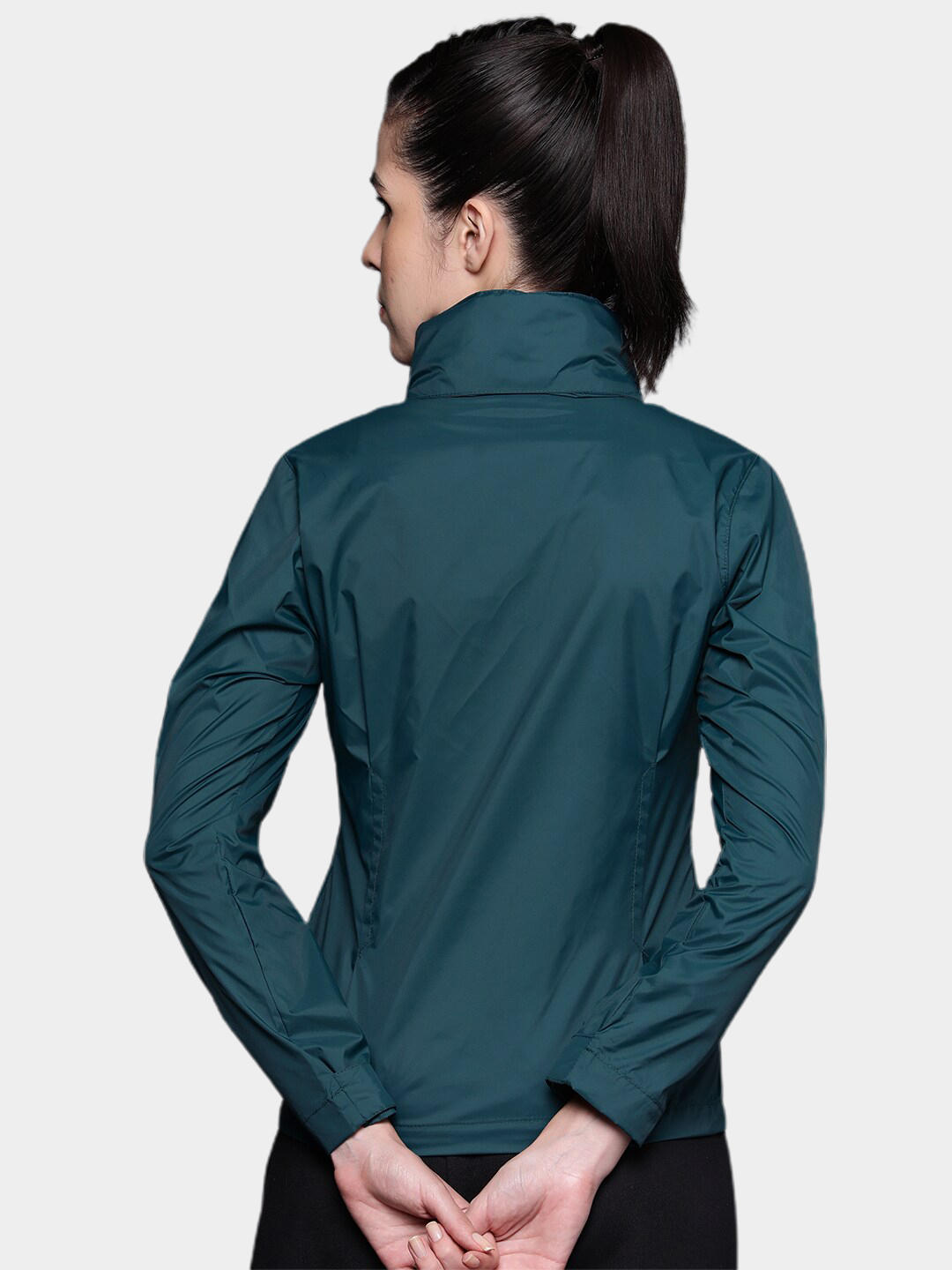 Columbia Women Navy Blue Switchback III Rain Jacket